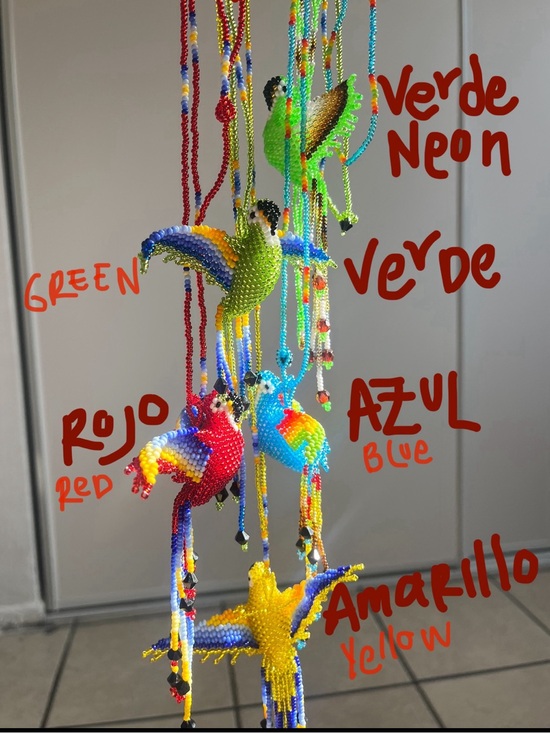 Accessories - Scarlet Macaw Beads Necklace Colorful Tropical Bird Jewelry Handmade Colombian